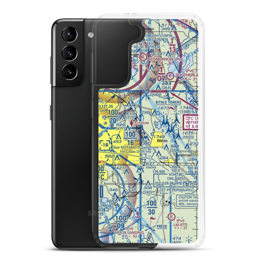 Rybolt Ranch Airport (01FA) VFR Sectional Samsung Case Samsung Galaxy S21 Plus model shown