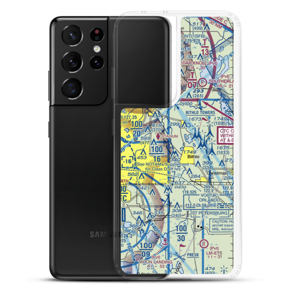 Rybolt Ranch Airport (01FA) VFR Sectional Samsung Case Samsung Galaxy S21 Ultra model shown