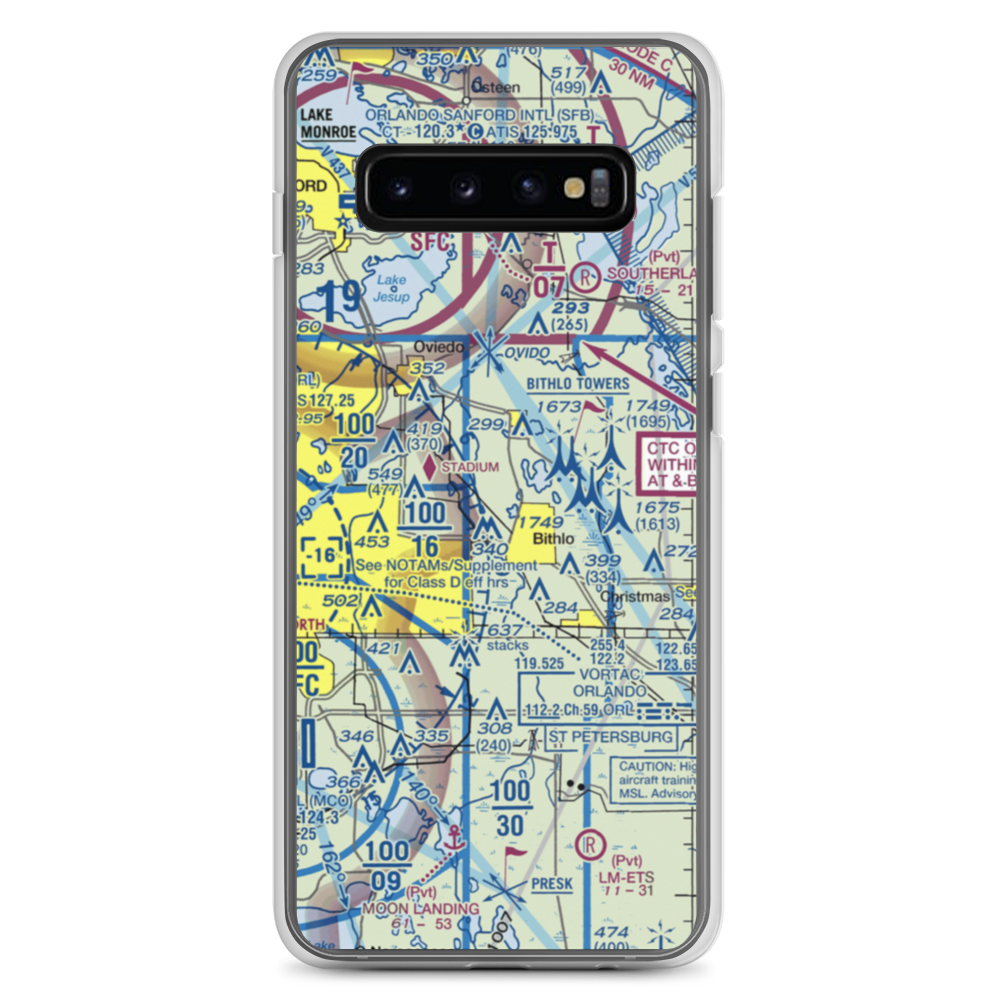 Rybolt Ranch Airport (01FA) VFR Sectional Samsung Case Samsung Galaxy S10+ model shown