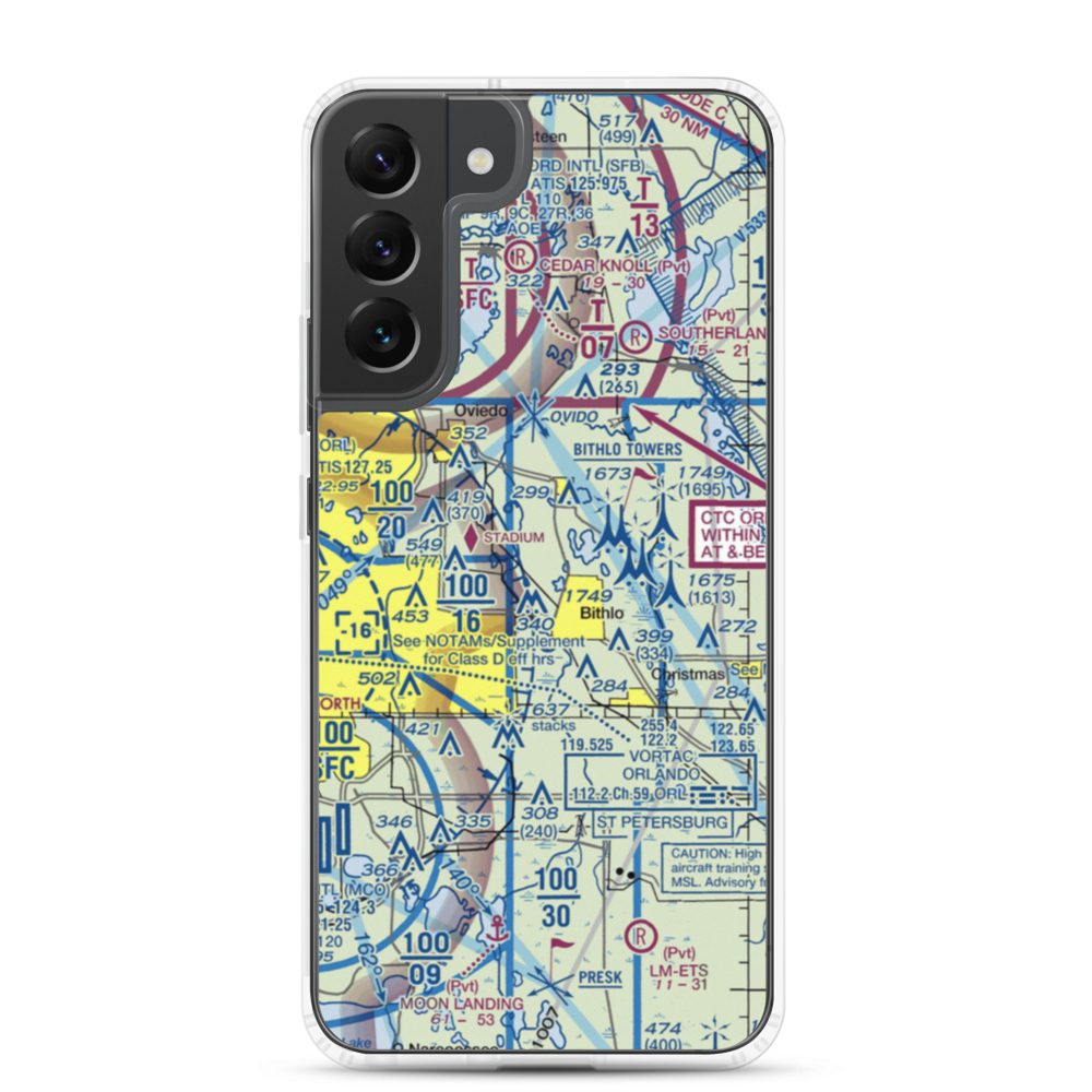 Rybolt Ranch Airport (01FA) VFR Sectional Samsung Case Samsung Galaxy S22 Plus model shown