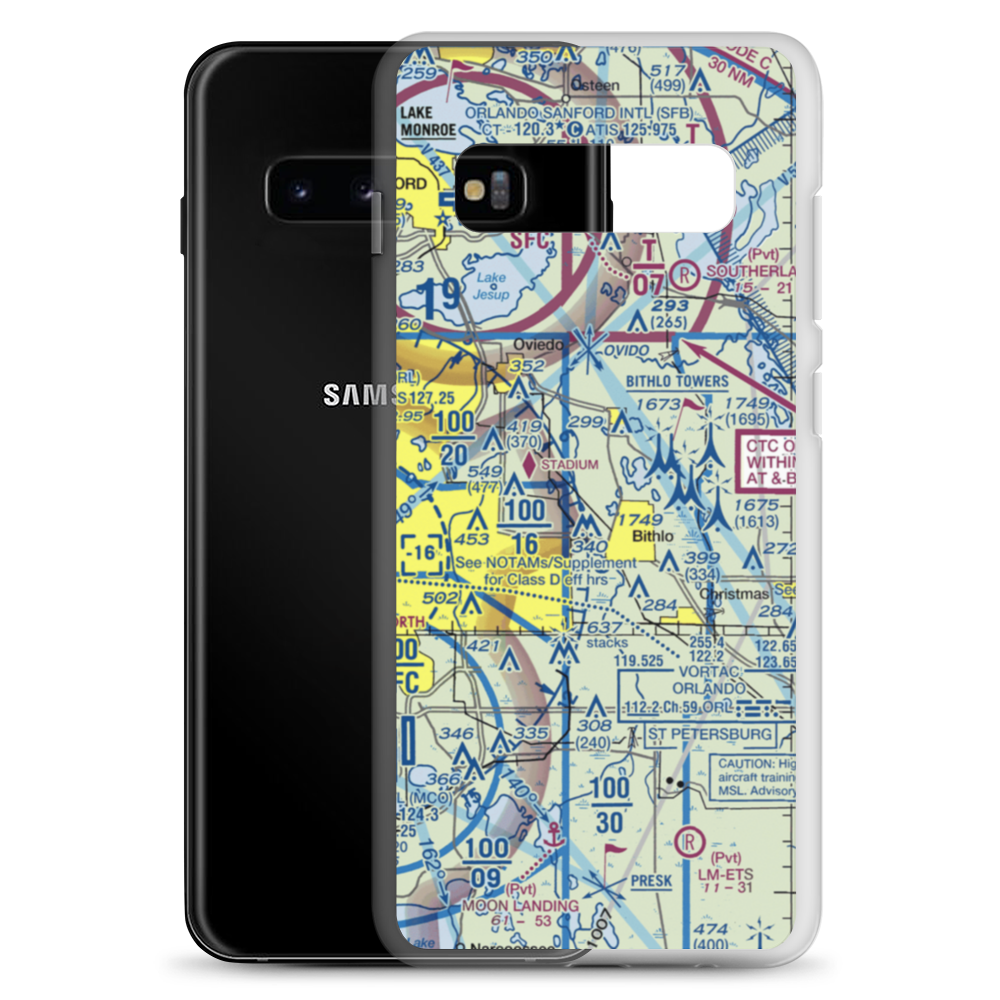 Rybolt Ranch Airport (01FA) VFR Sectional Samsung Case Samsung Galaxy S10+ model shown