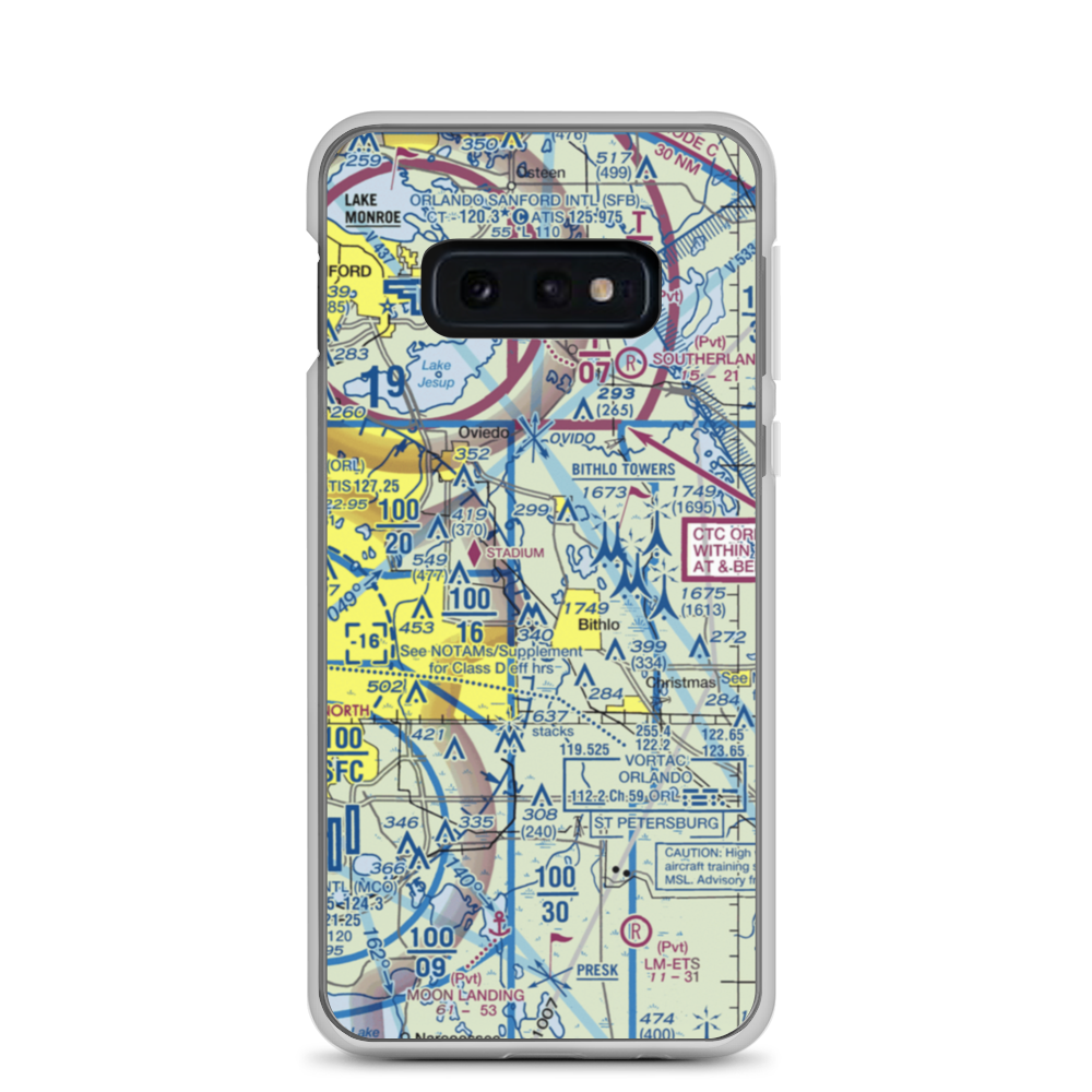 Rybolt Ranch Airport (01FA) VFR Sectional Samsung Case Samsung Galaxy S10e model shown