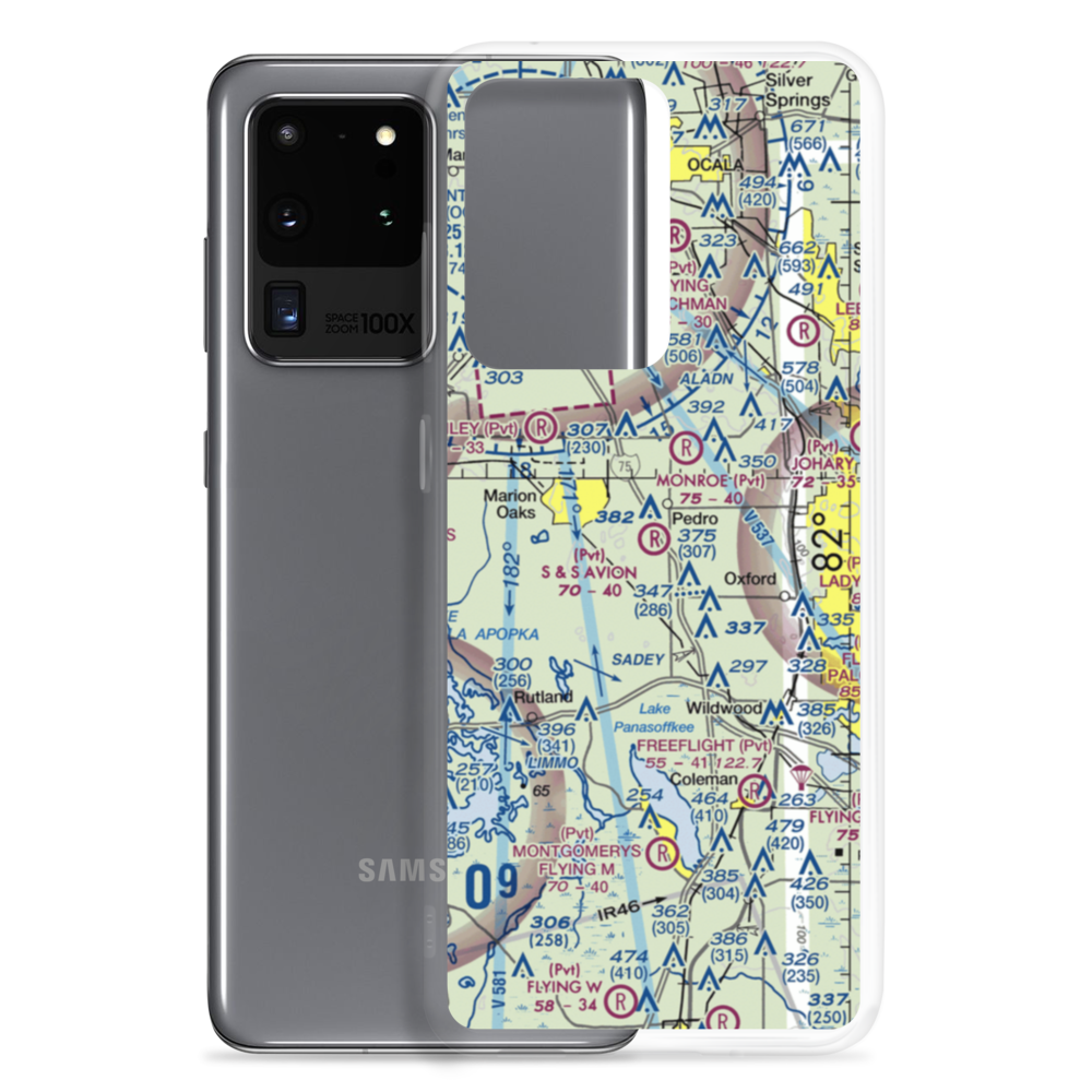 S & S Avion Ranch Airport (31FA) VFR Sectional Samsung Case Samsung Galaxy S20 Ultra model shown