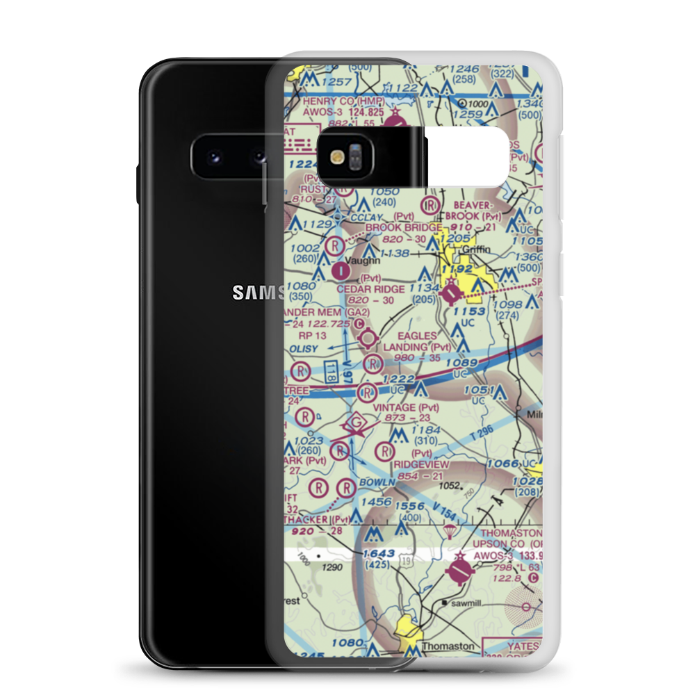 S & S Landing Strip (8GA6) VFR Sectional Samsung Case Samsung Galaxy S10 model shown