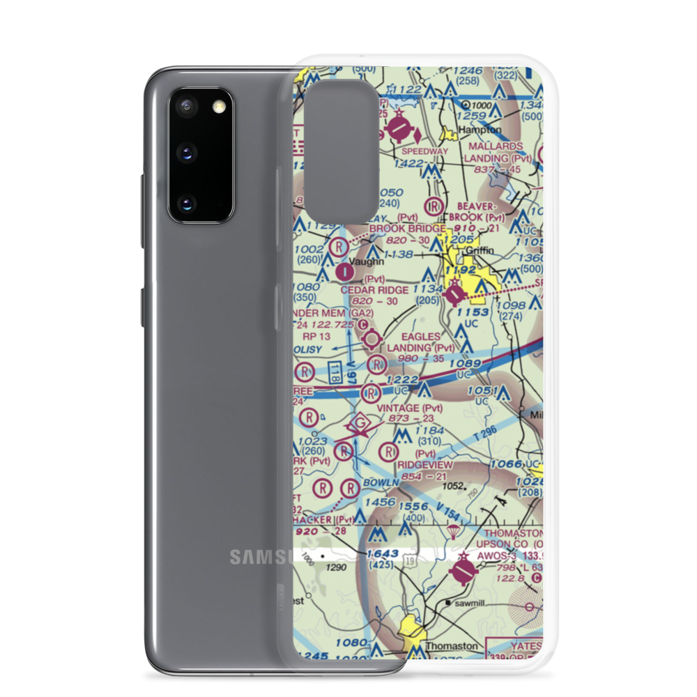 S & S Landing Strip (8GA6) VFR Sectional Samsung Case Samsung Galaxy S20 model shown