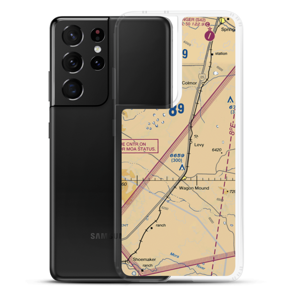 S & S Ranch Airport (98NM) VFR Sectional Samsung Case Samsung Galaxy S21 Ultra model shown
