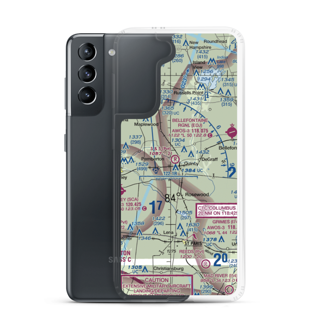 S and S Field (1OH1) VFR Sectional Samsung Case Samsung Galaxy S21 model shown