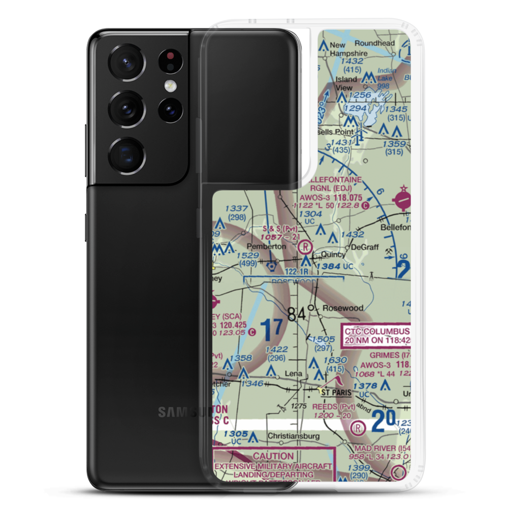 S and S Field (1OH1) VFR Sectional Samsung Case Samsung Galaxy S21 Ultra model shown
