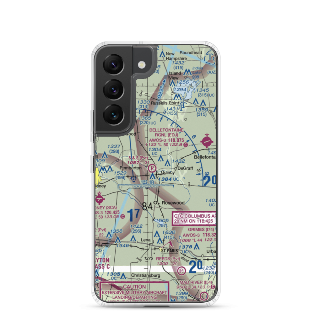 S and S Field (1OH1) VFR Sectional Samsung Case Samsung Galaxy S22 model shown