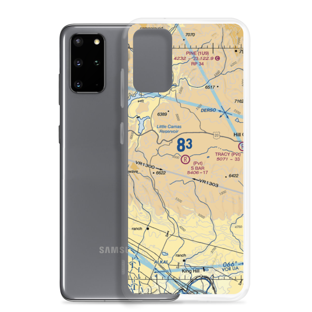 S Bar Ranch Airport (ID09) VFR Sectional Samsung Case Samsung Galaxy S20 Plus model shown