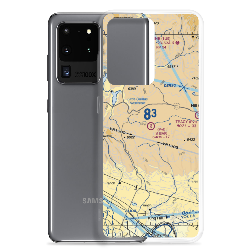 S Bar Ranch Airport (ID09) VFR Sectional Samsung Case Samsung Galaxy S20 Ultra model shown