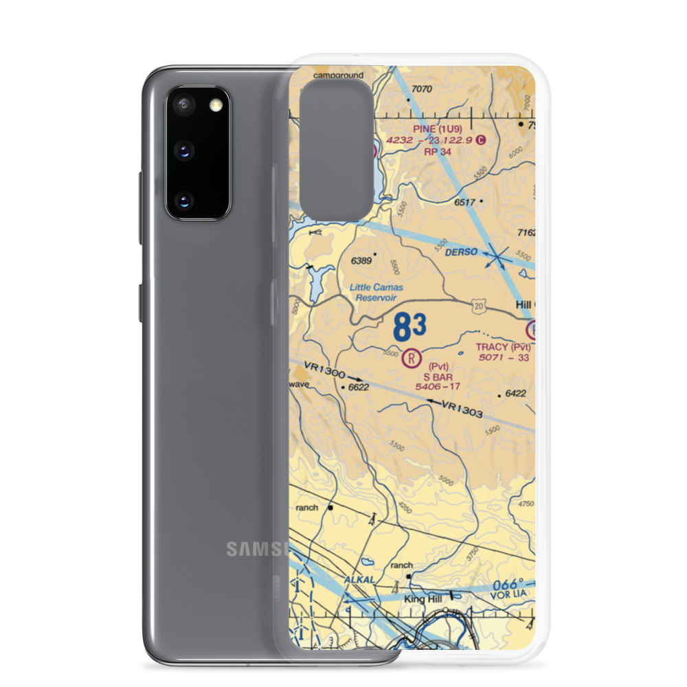 S Bar Ranch Airport (ID09) VFR Sectional Samsung Case Samsung Galaxy S20 model shown