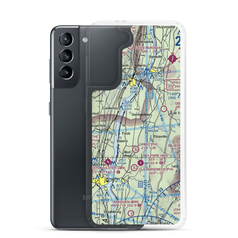S.O.P. Airport (NK06) VFR Sectional Samsung Case Samsung Galaxy S21 model shown