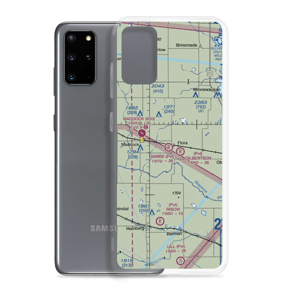 Sabbe Brothers Landing Strip (NA38) VFR Sectional Samsung Case Samsung Galaxy S20 Plus model shown