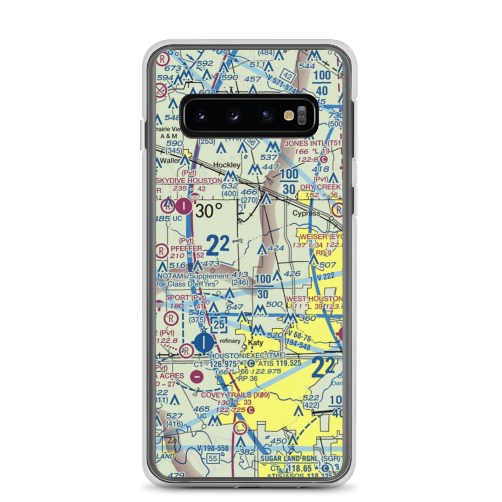 Sack-O-Grande Acroport Airport (9X9) VFR Sectional Samsung Case Samsung Galaxy S10 model shown