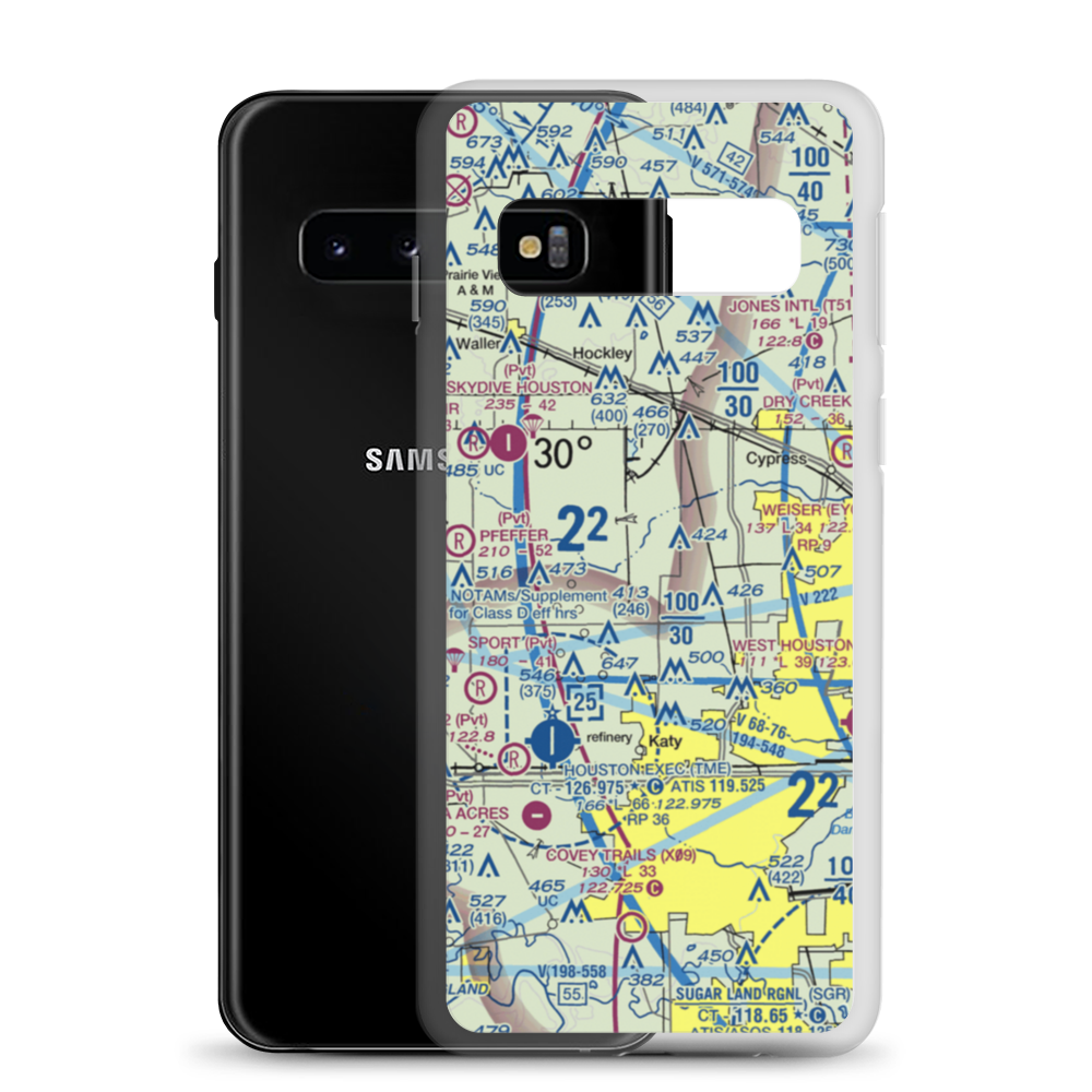 Sack-O-Grande Acroport Airport (9X9) VFR Sectional Samsung Case Samsung Galaxy S10 model shown