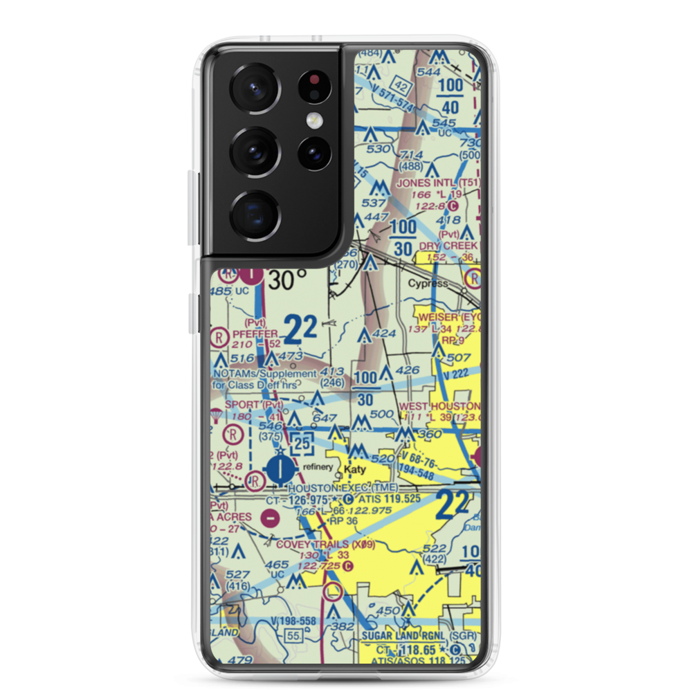 Sack-O-Grande Acroport Airport (9X9) VFR Sectional Samsung Case Samsung Galaxy S21 Ultra model shown