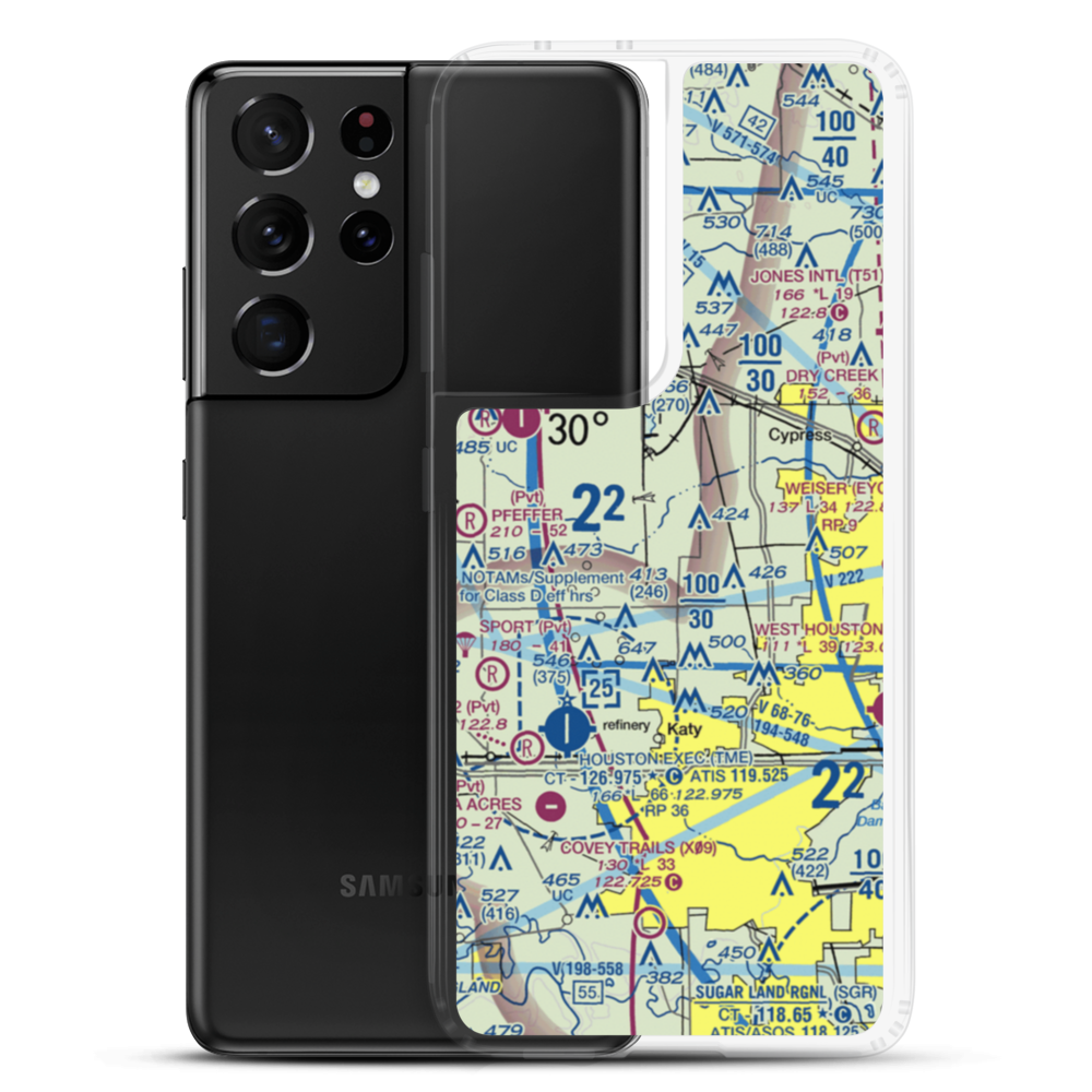 Sack-O-Grande Acroport Airport (9X9) VFR Sectional Samsung Case Samsung Galaxy S21 Ultra model shown