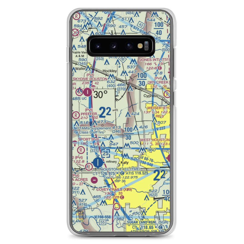 Sack-O-Grande Acroport Airport (9X9) VFR Sectional Samsung Case Samsung Galaxy S10+ model shown