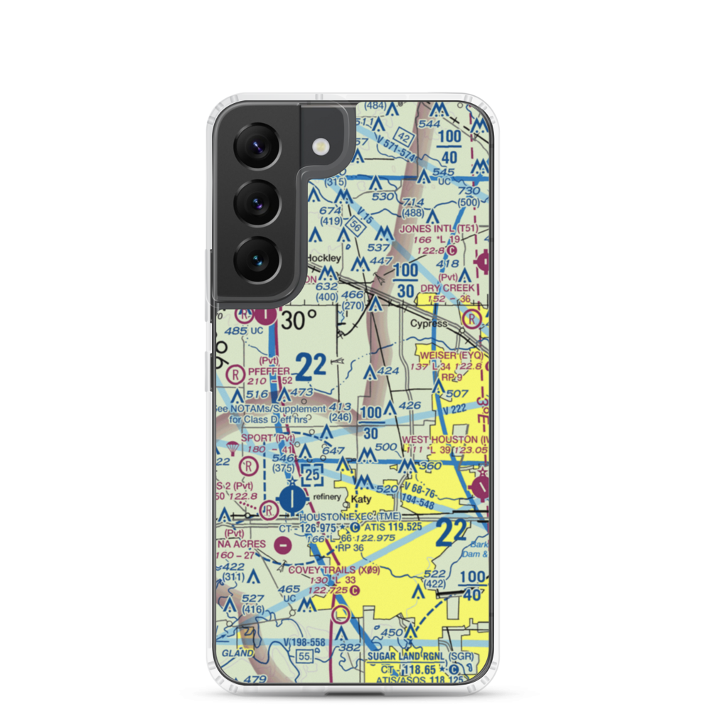 Sack-O-Grande Acroport Airport (9X9) VFR Sectional Samsung Case Samsung Galaxy S22 model shown