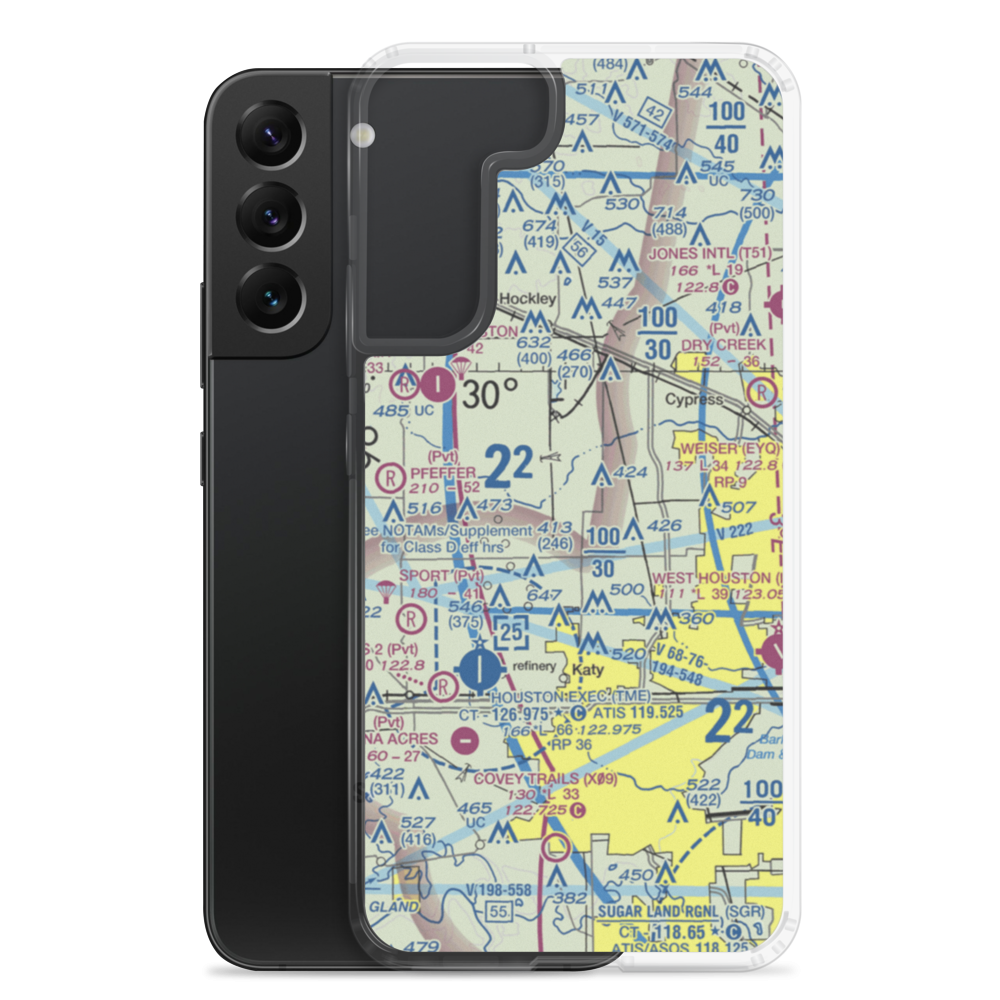 Sack-O-Grande Acroport Airport (9X9) VFR Sectional Samsung Case Samsung Galaxy S22 Plus model shown