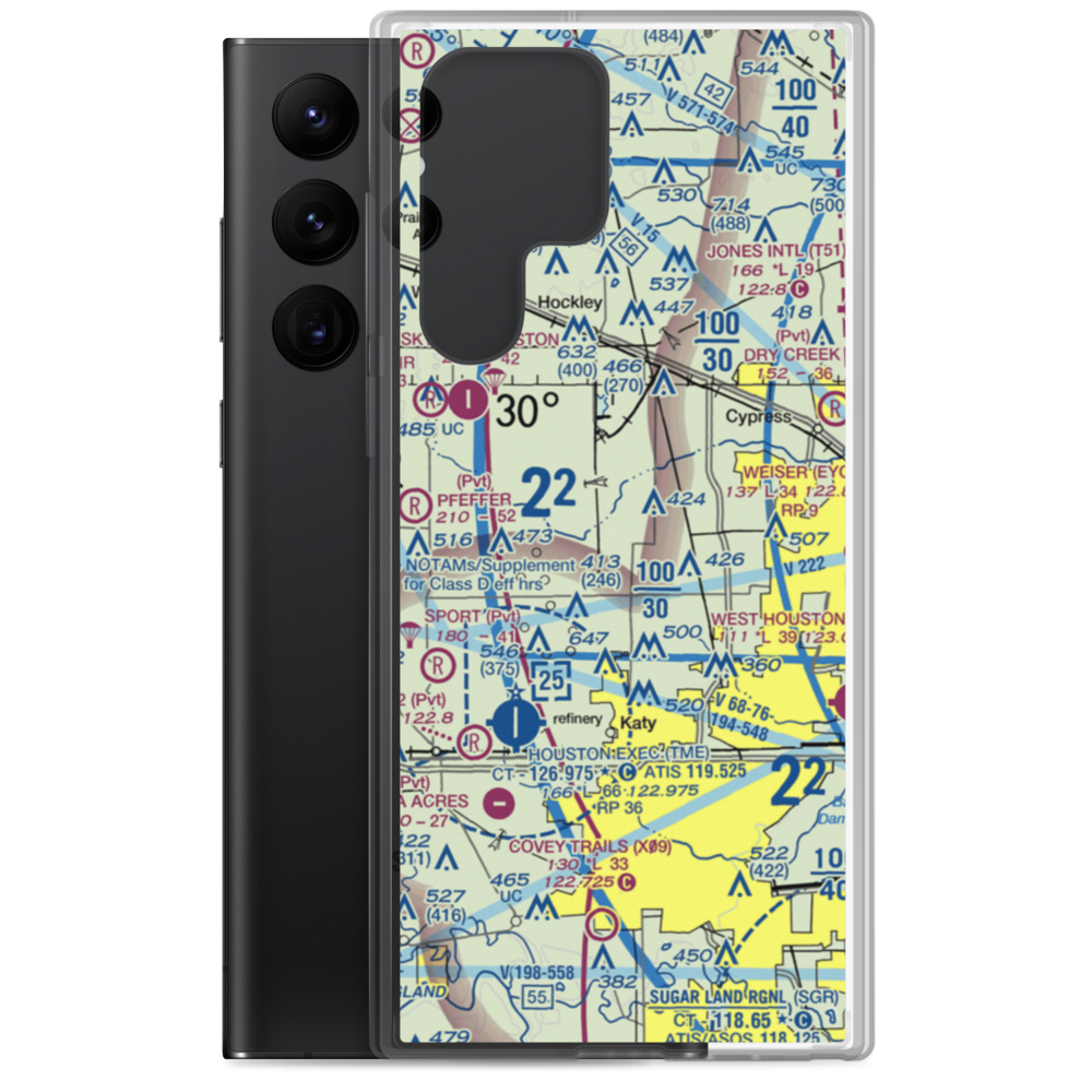 Sack-O-Grande Acroport Airport (9X9) VFR Sectional Samsung Case Samsung Galaxy S22 Ultra model shown