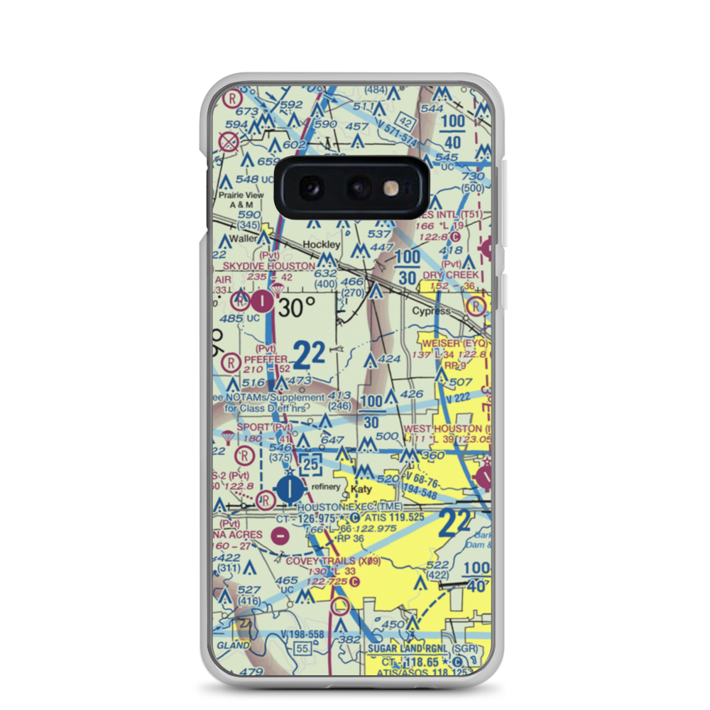 Sack-O-Grande Acroport Airport (9X9) VFR Sectional Samsung Case Samsung Galaxy S10e model shown