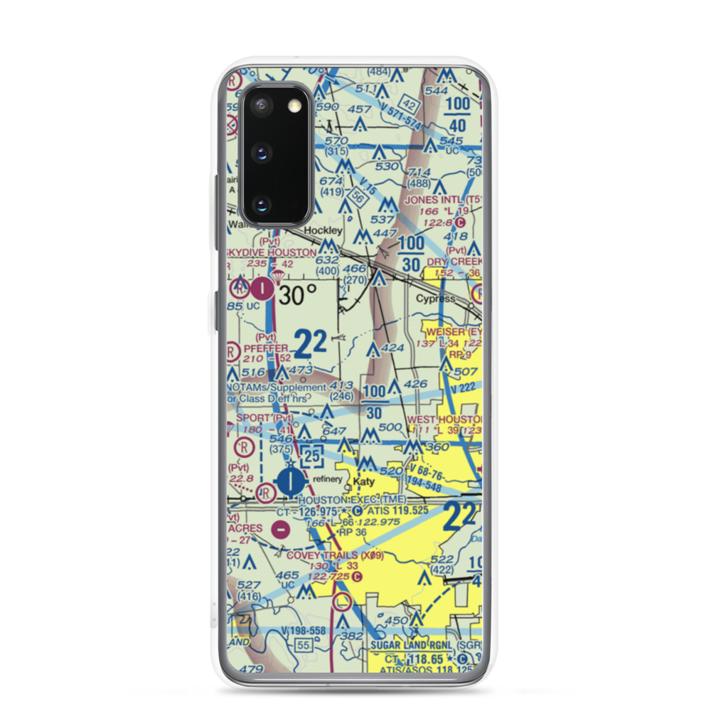 Sack-O-Grande Acroport Airport (9X9) VFR Sectional Samsung Case Samsung Galaxy S20 model shown
