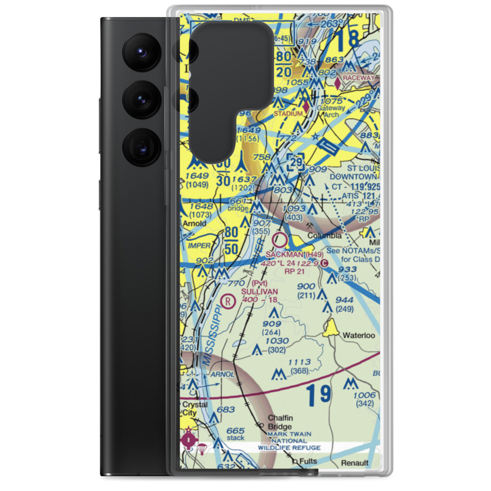 Sackman Field (H49) VFR Sectional Samsung Case Samsung Galaxy S22 Ultra model shown