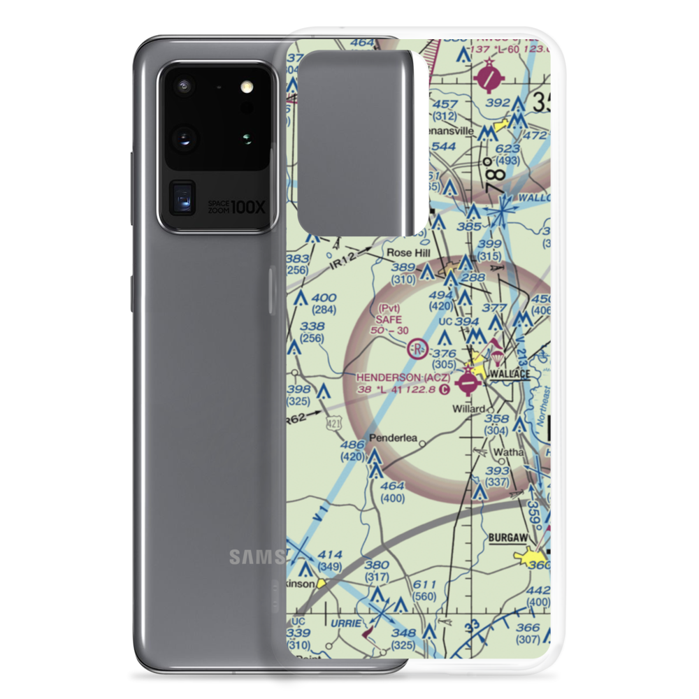 Safe Field (NC48) VFR Sectional Samsung Case Samsung Galaxy S20 Ultra model shown