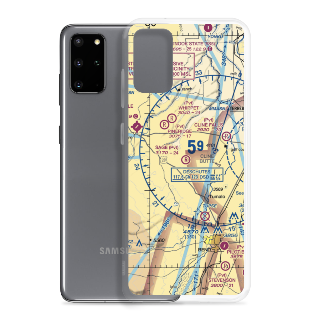 Sage Ranch Airport (OG15) VFR Sectional Samsung Case Samsung Galaxy S20 Plus model shown