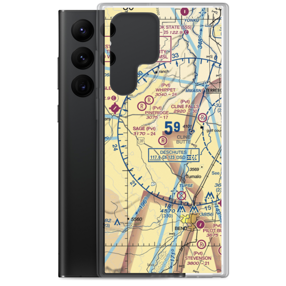 Sage Ranch Airport (OG15) VFR Sectional Samsung Case Samsung Galaxy S22 Ultra model shown