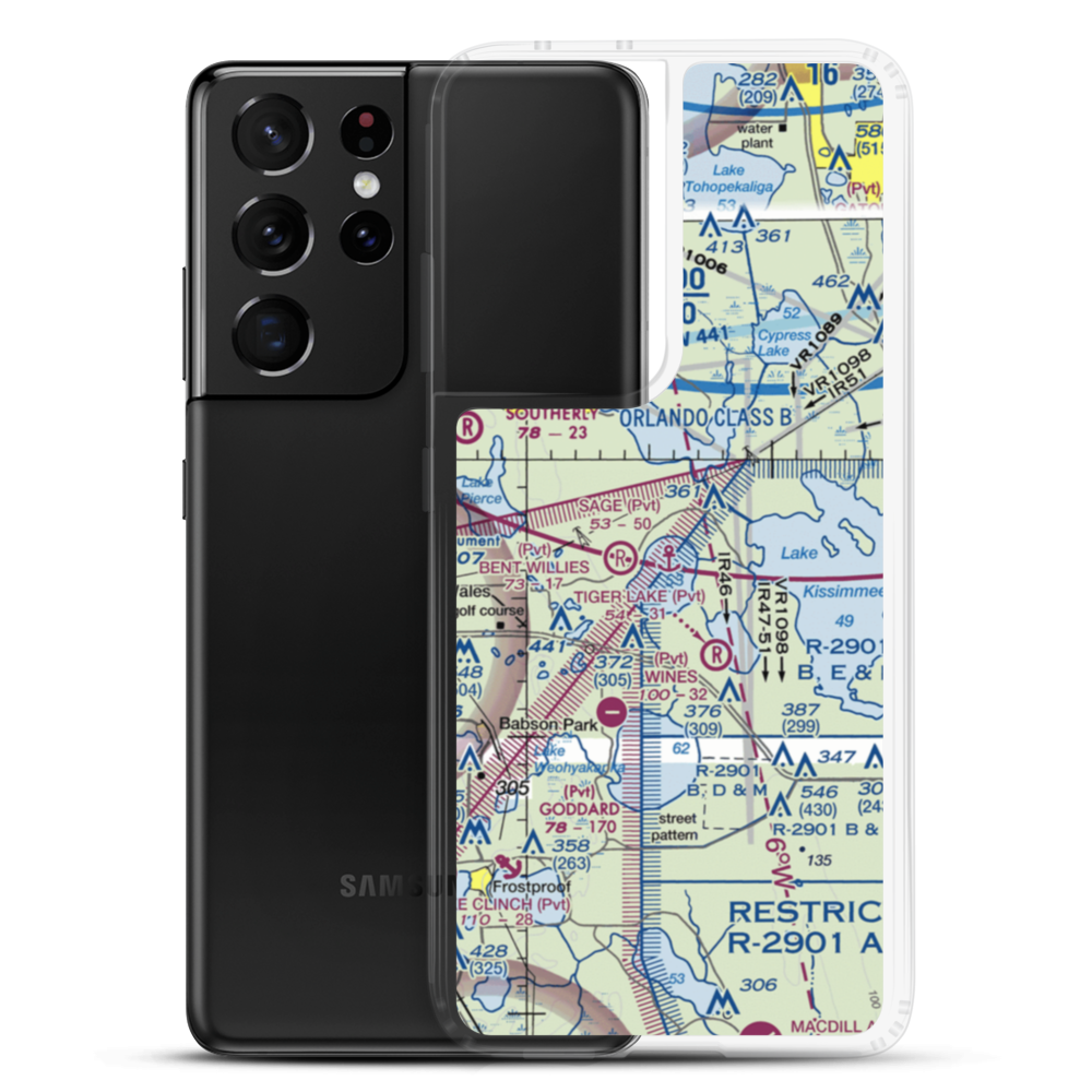 Sage Seadrome Seaplane Base (9FD0) VFR Sectional Samsung Case Samsung Galaxy S21 Ultra model shown