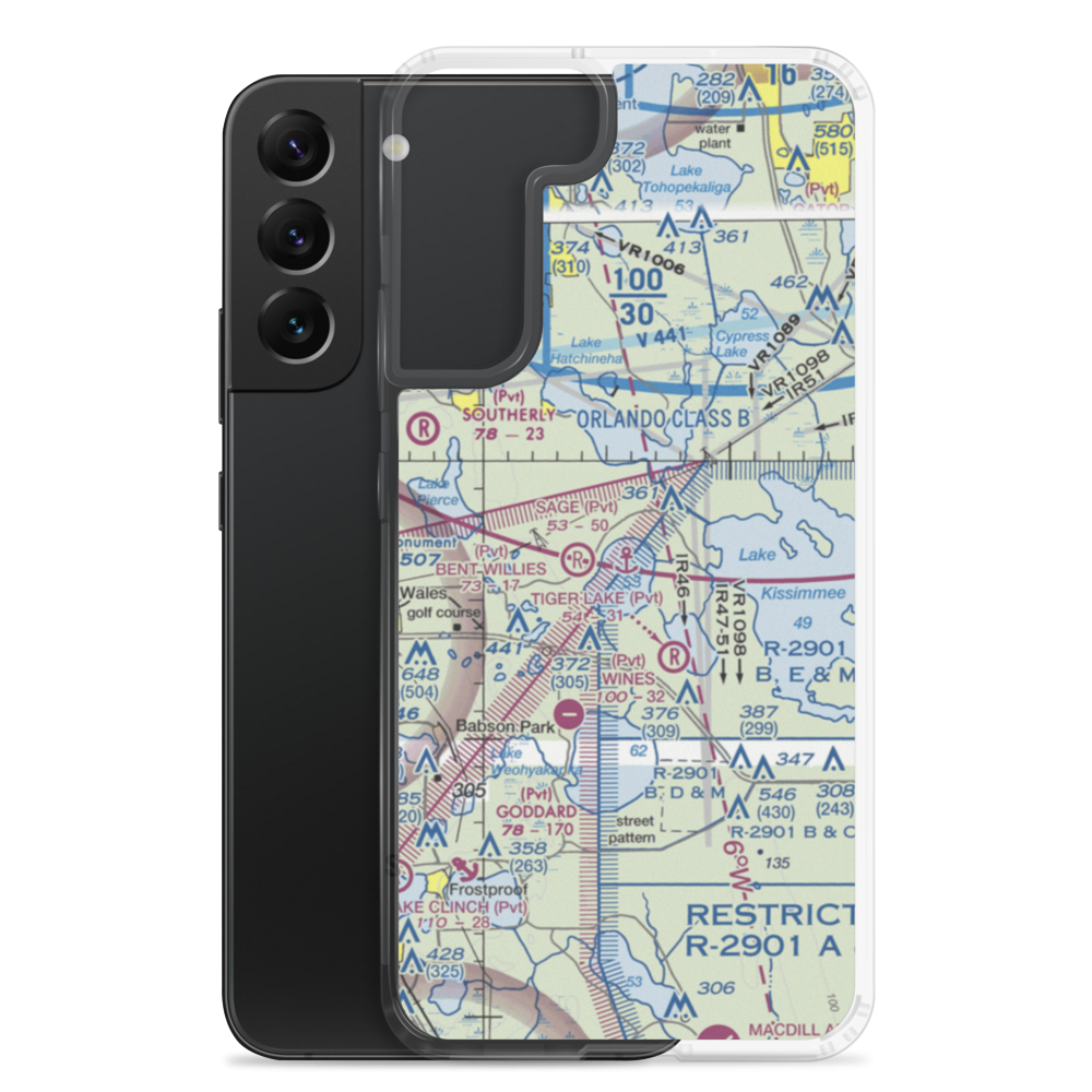 Sage Seadrome Seaplane Base (9FD0) VFR Sectional Samsung Case Samsung Galaxy S22 Plus model shown