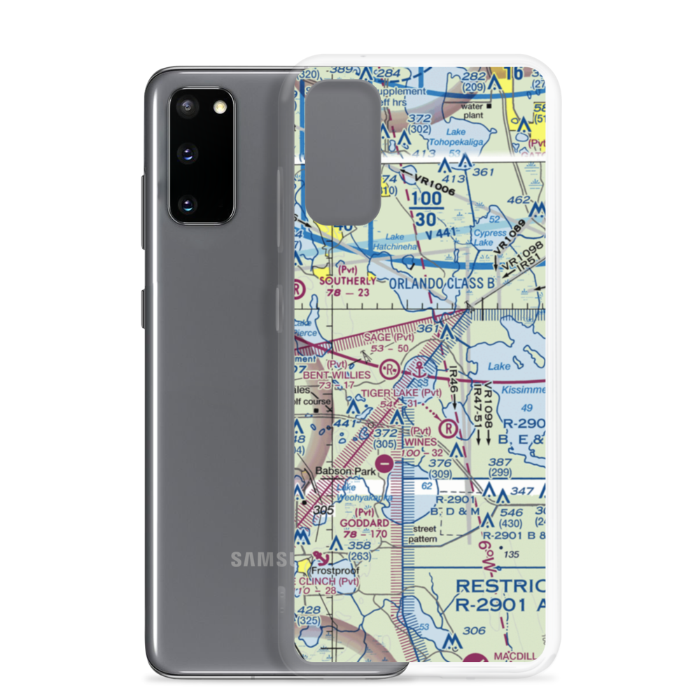 Sage Seadrome Seaplane Base (9FD0) VFR Sectional Samsung Case Samsung Galaxy S20 model shown