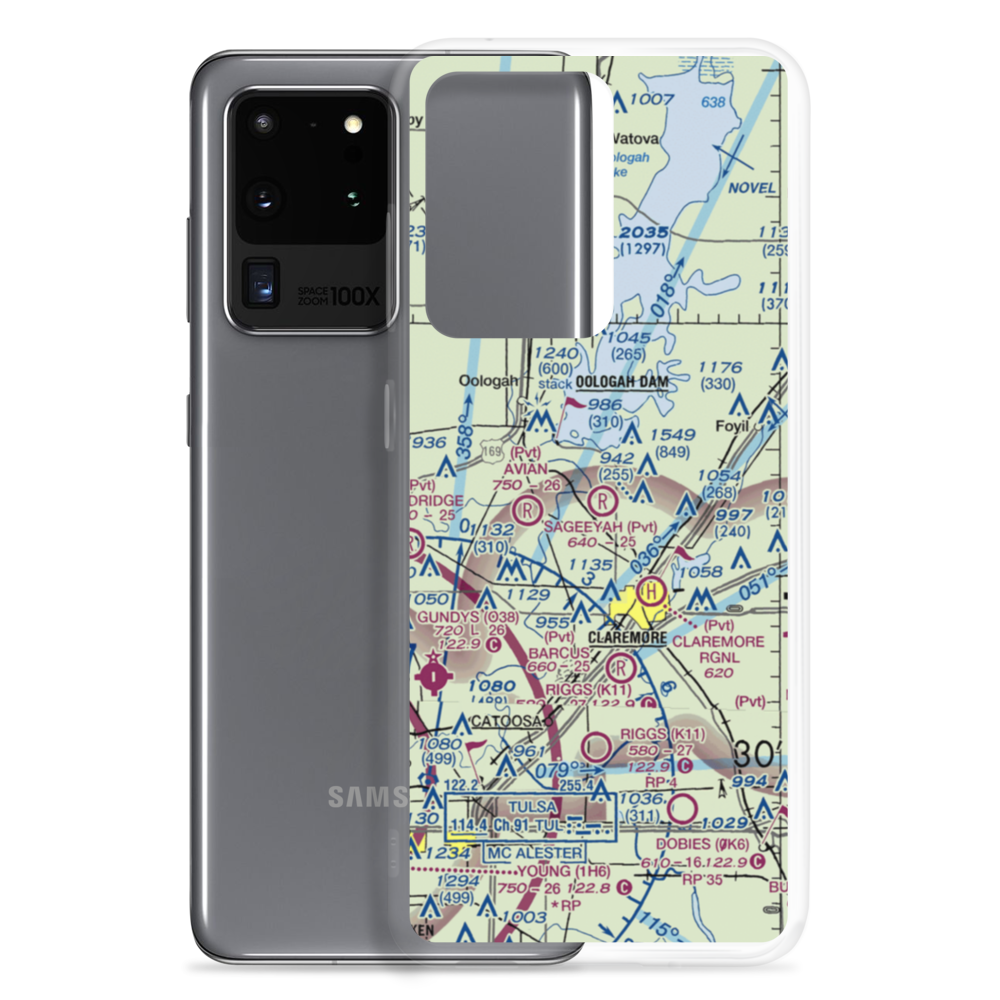 Sageeyah Airfield (OK20) VFR Sectional Samsung Case Samsung Galaxy S20 Ultra model shown