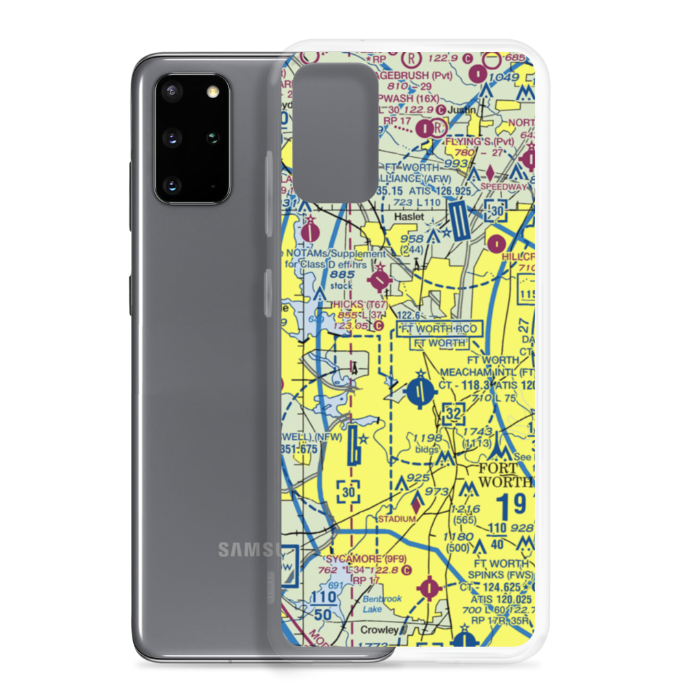 Saginaw Airport (F04) VFR Sectional Samsung Case Samsung Galaxy S20 Plus model shown