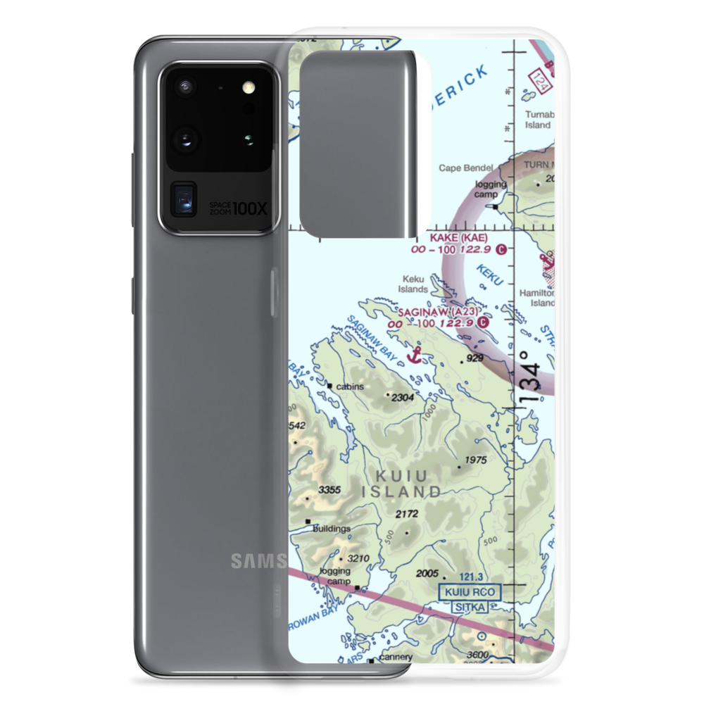 Saginaw Seaplane Base (A23) VFR Sectional Samsung Case Samsung Galaxy S20 Ultra model shown