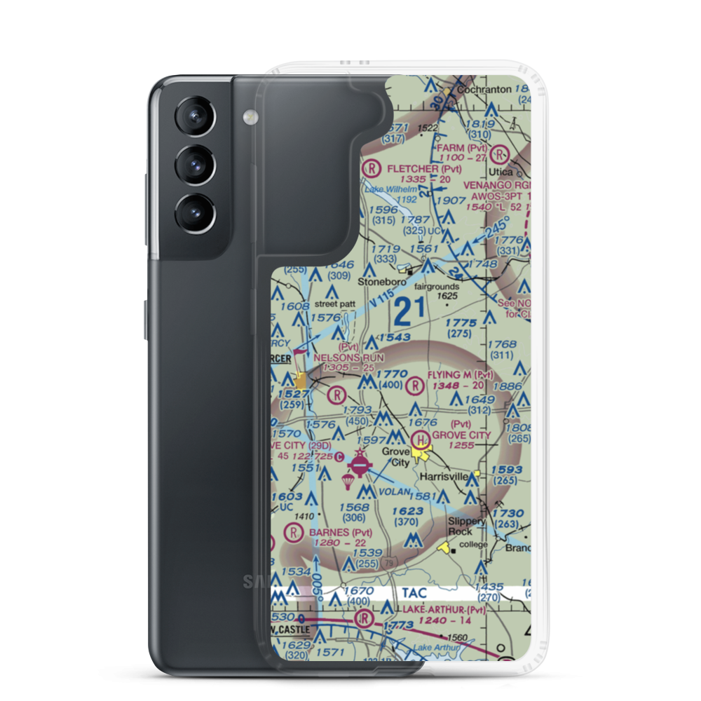 Sagulla Airport (PN31) VFR Sectional Samsung Case Samsung Galaxy S21 model shown