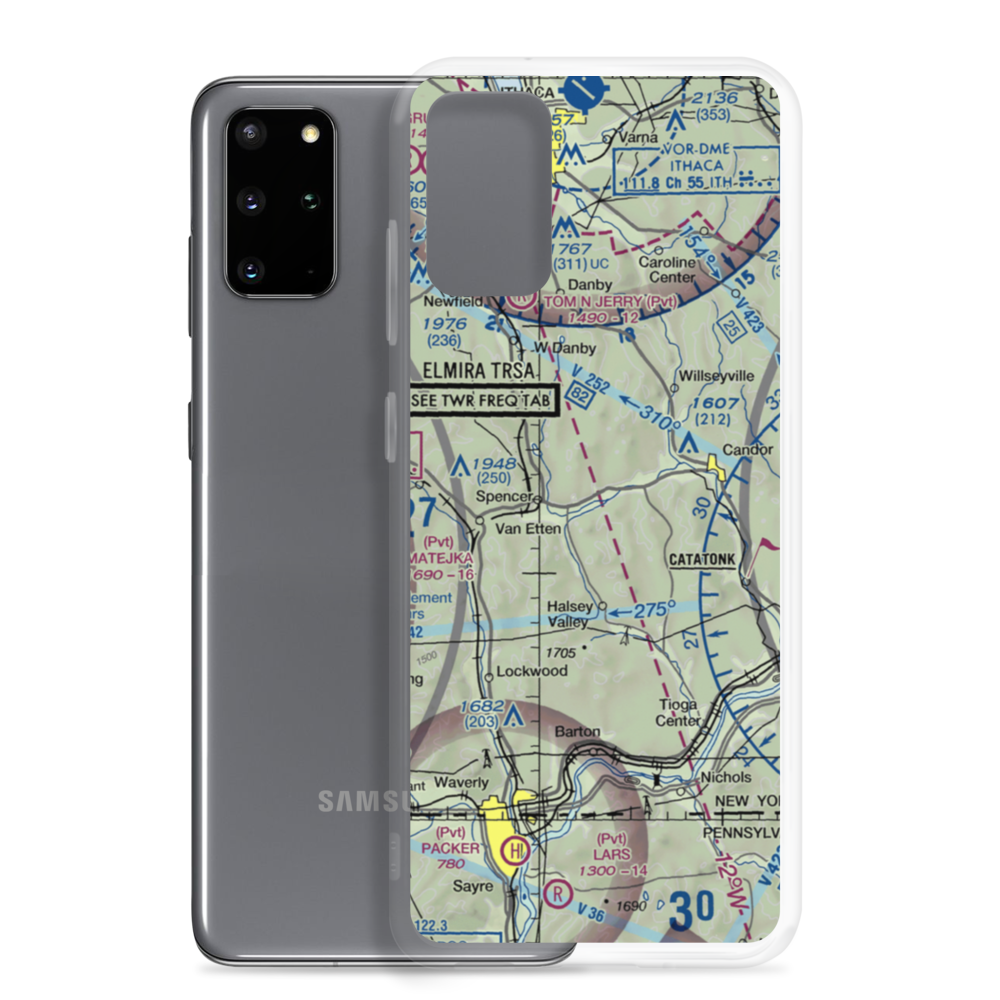 Saikkonen Airport (11NY) VFR Sectional Samsung Case Samsung Galaxy S20 Plus model shown