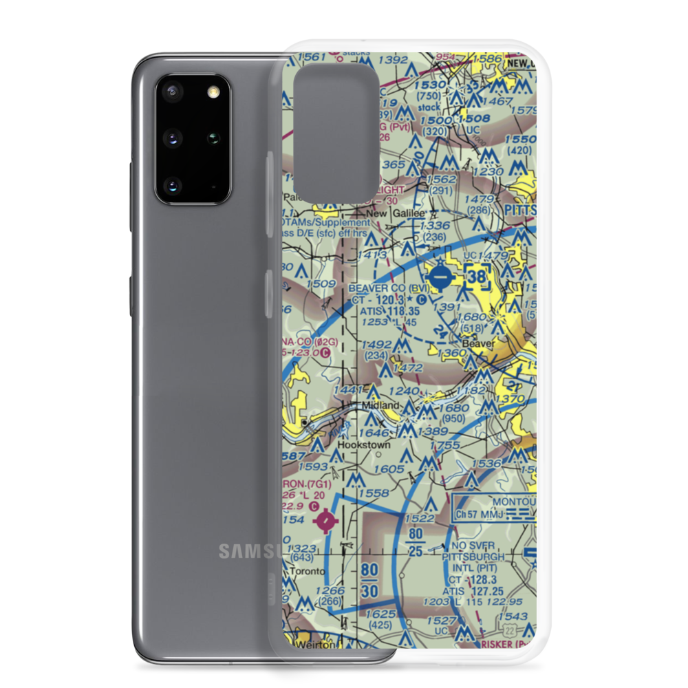 Sainovich Airport (PN43) VFR Sectional Samsung Case Samsung Galaxy S20 Plus model shown