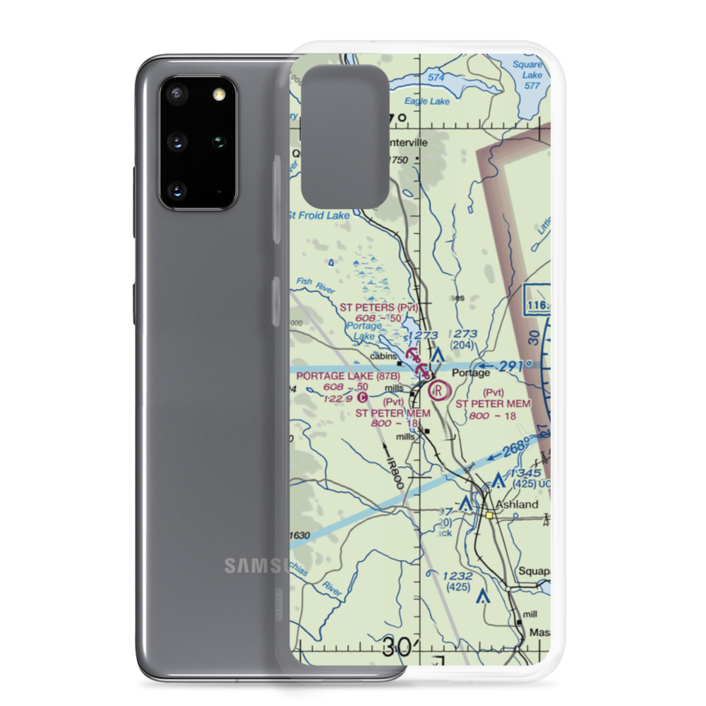 Saint Peter's Seaplane Base (01ME) VFR Sectional Samsung Case Samsung Galaxy S20 Plus model shown