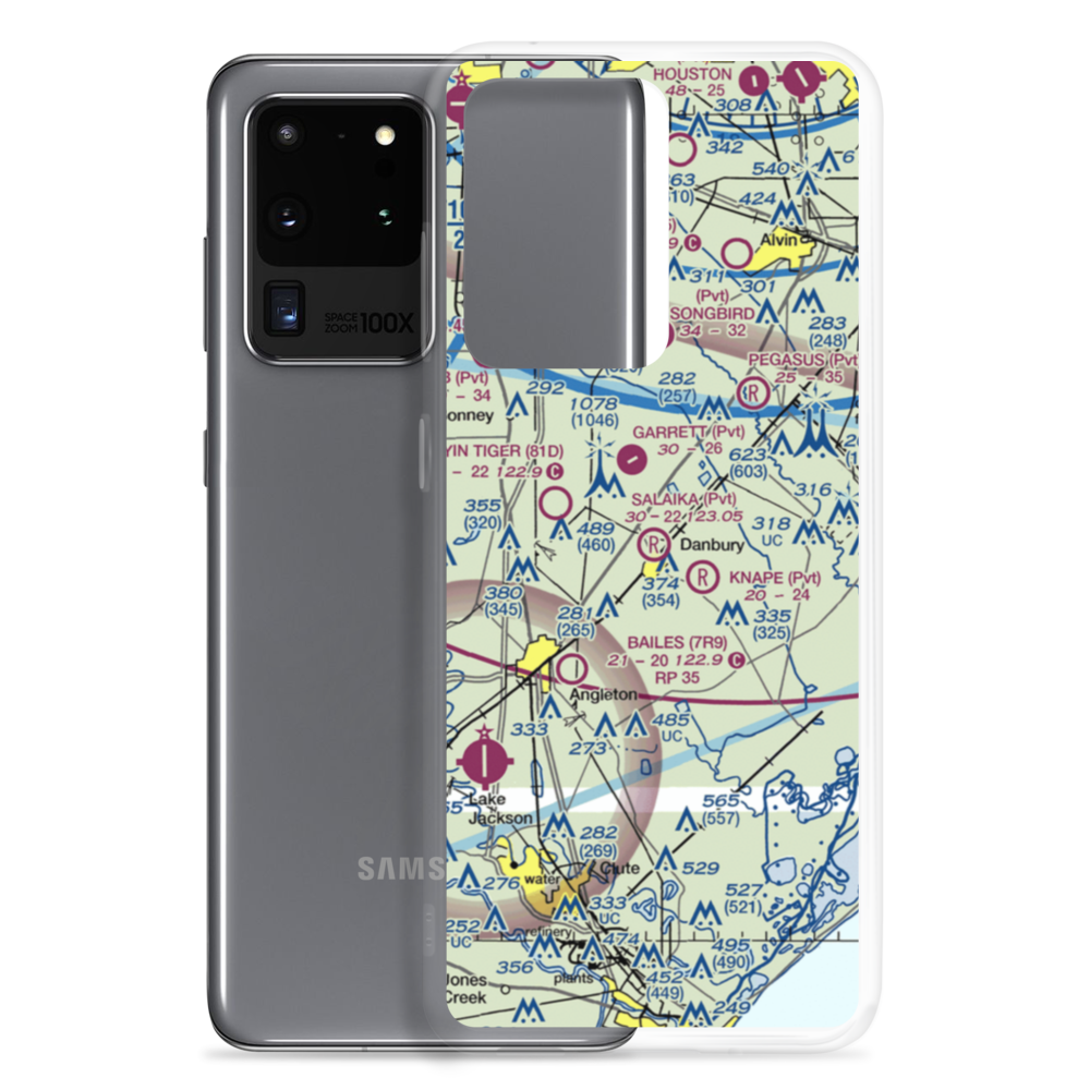 Salaika Aviation Airport (07TA) VFR Sectional Samsung Case Samsung Galaxy S20 Ultra model shown