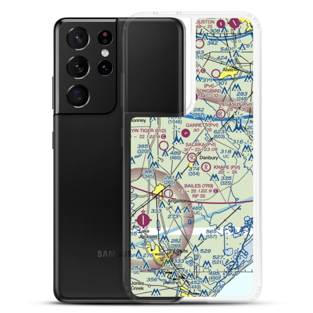 Salaika Aviation Airport (07TA) VFR Sectional Samsung Case Samsung Galaxy S21 Ultra model shown