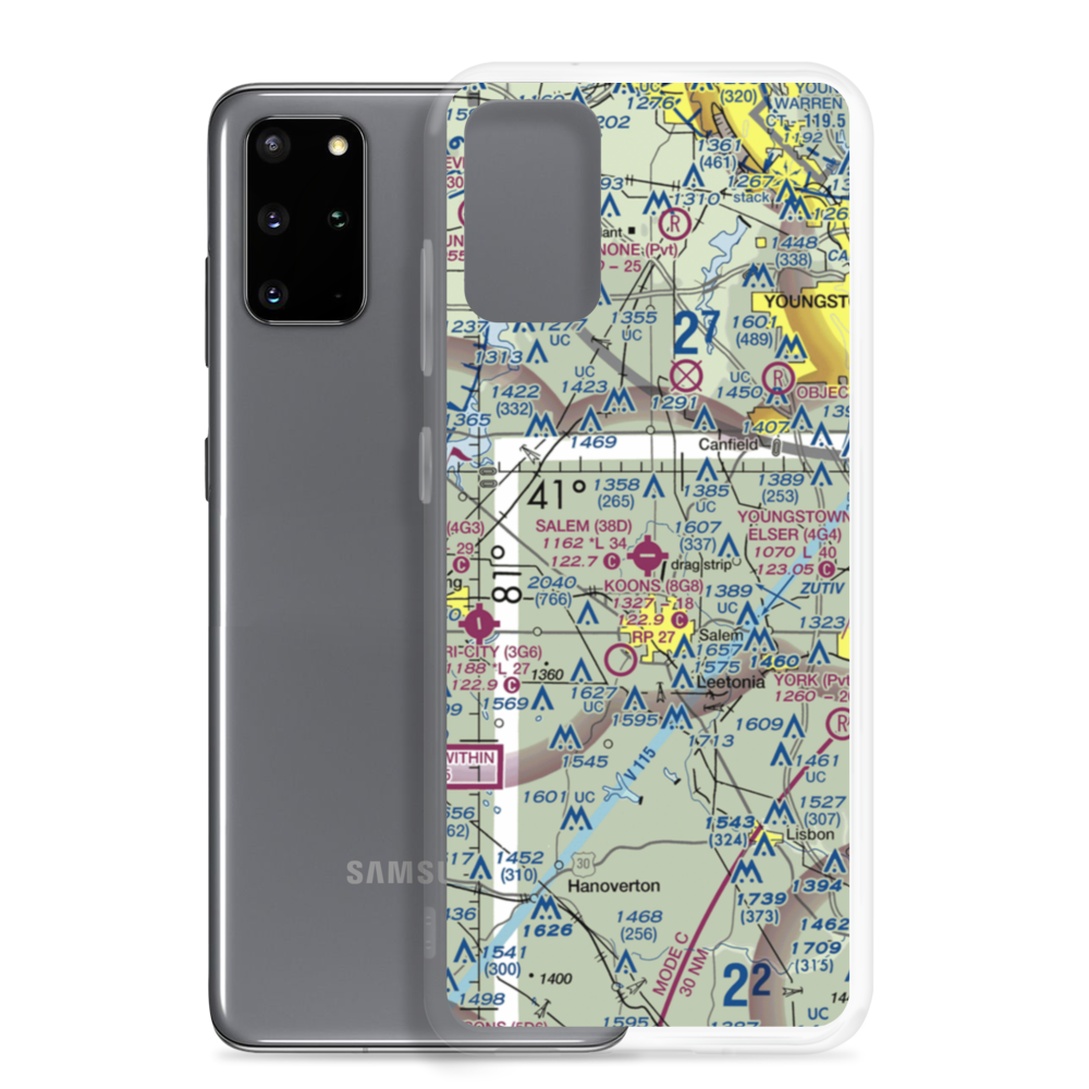 Salem Airpark Inc Airport (38D) VFR Sectional Samsung Case Samsung Galaxy S20 Plus model shown
