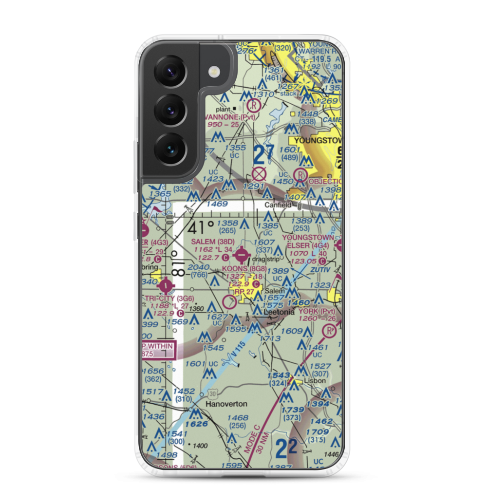 Salem Airpark Inc Airport (38D) VFR Sectional Samsung Case Samsung Galaxy S22 Plus model shown