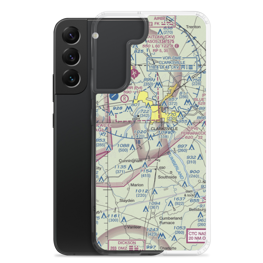 Salem Field (11TN) VFR Sectional Samsung Case Samsung Galaxy S22 Plus model shown