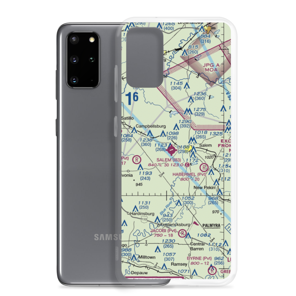 Salem Municipal Airport (I83) VFR Sectional Samsung Case Samsung Galaxy S20 Plus model shown