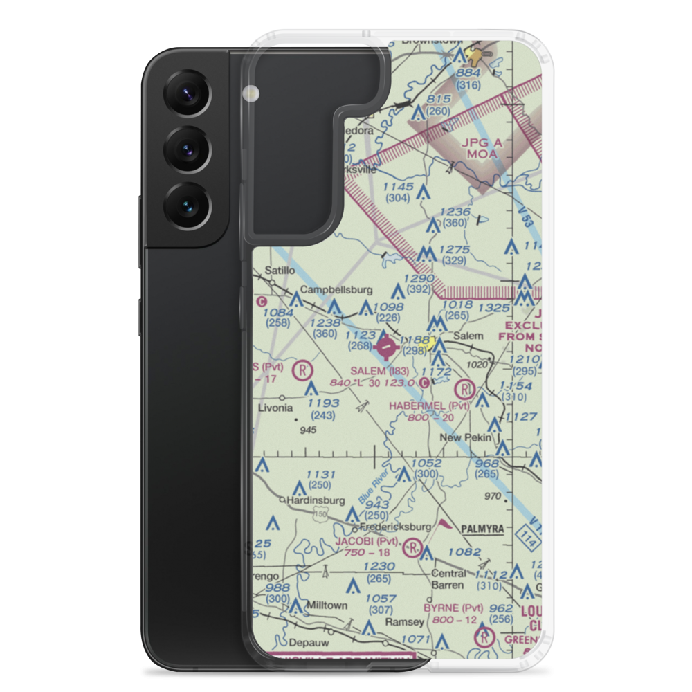 Salem Municipal Airport (I83) VFR Sectional Samsung Case Samsung Galaxy S22 Plus model shown