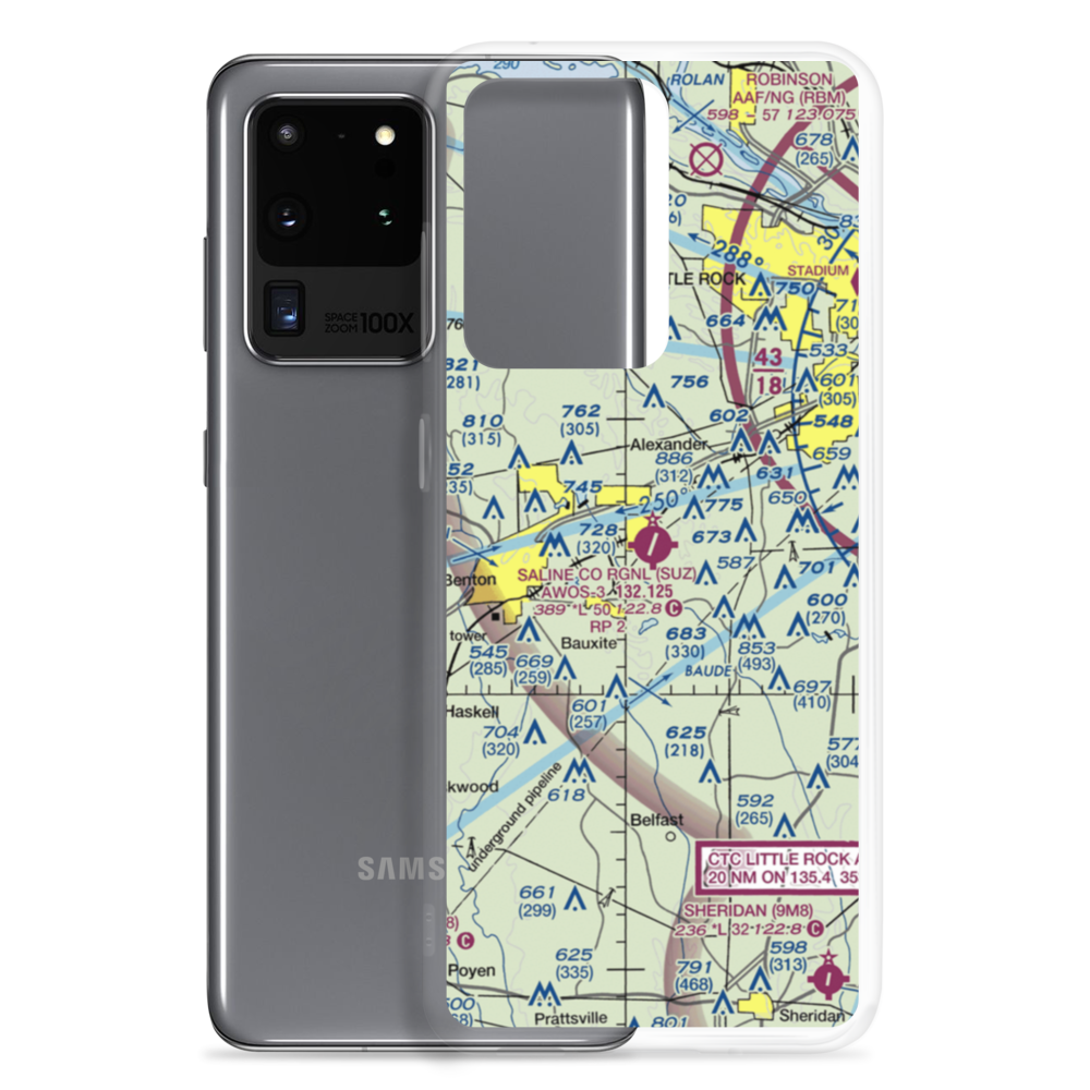 Saline County Regional Airport (SUZ) VFR Sectional Samsung Case Samsung Galaxy S20 Ultra model shown